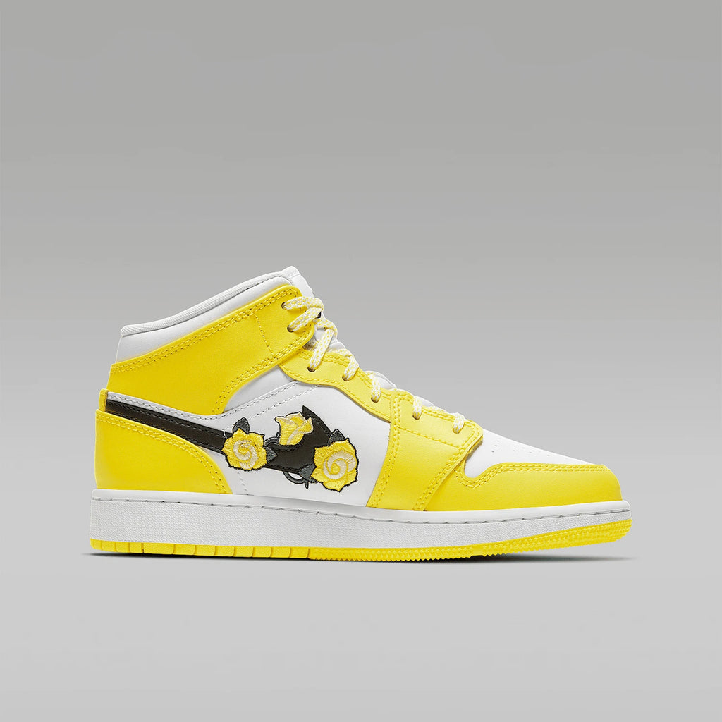 Nike Authentic AIR JORDAN 1 MID SE (GS) Women's Casual Kids' Sneakers AV5174-700