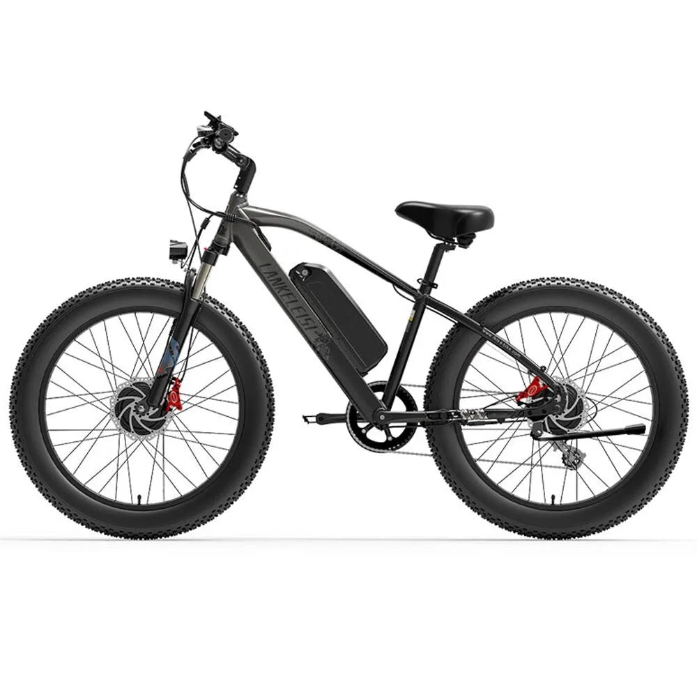 2000W LANKELEISI MG740PLUS Electric Bike 26" 48V 20AH Dual Motor Mountain E-bike