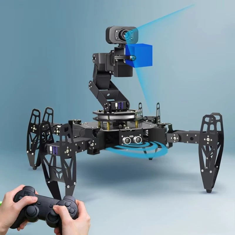 Multi Legged Transport Robot Quadruped Bionic Spider Ai Vision Intelligent Programming Learning Kit Sets Lithium