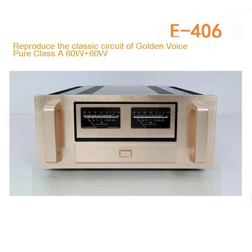 E-406 Class A And B HIFI Power Amplifier 110V/220V Rated Continuous Output Power (20HZ-20000Hz) S/N Signal-to-noise Ratio