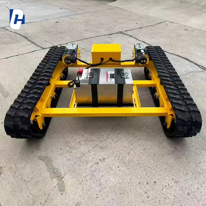 Small Track Chassis Customizable With Electric Rubber Tracks Lightweight And Flexible Offering OEM Solutions For Robots