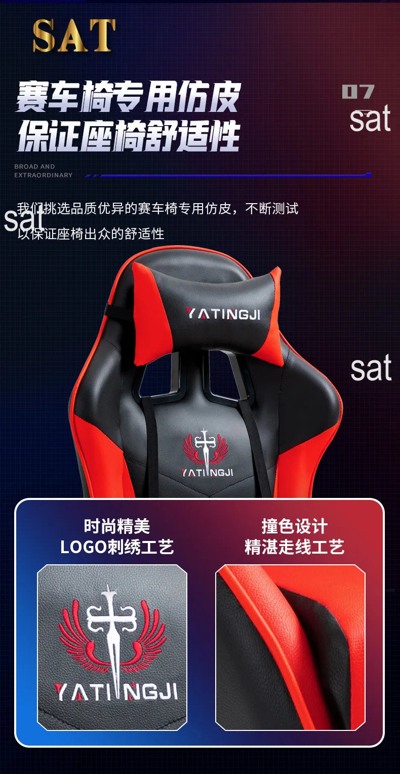 Rgb Leather Ergonomic Computer Chair Office Anji Gamer Pc Racing Game Scorpion Wholesale Gaming Chair Fabric and Table Chairs