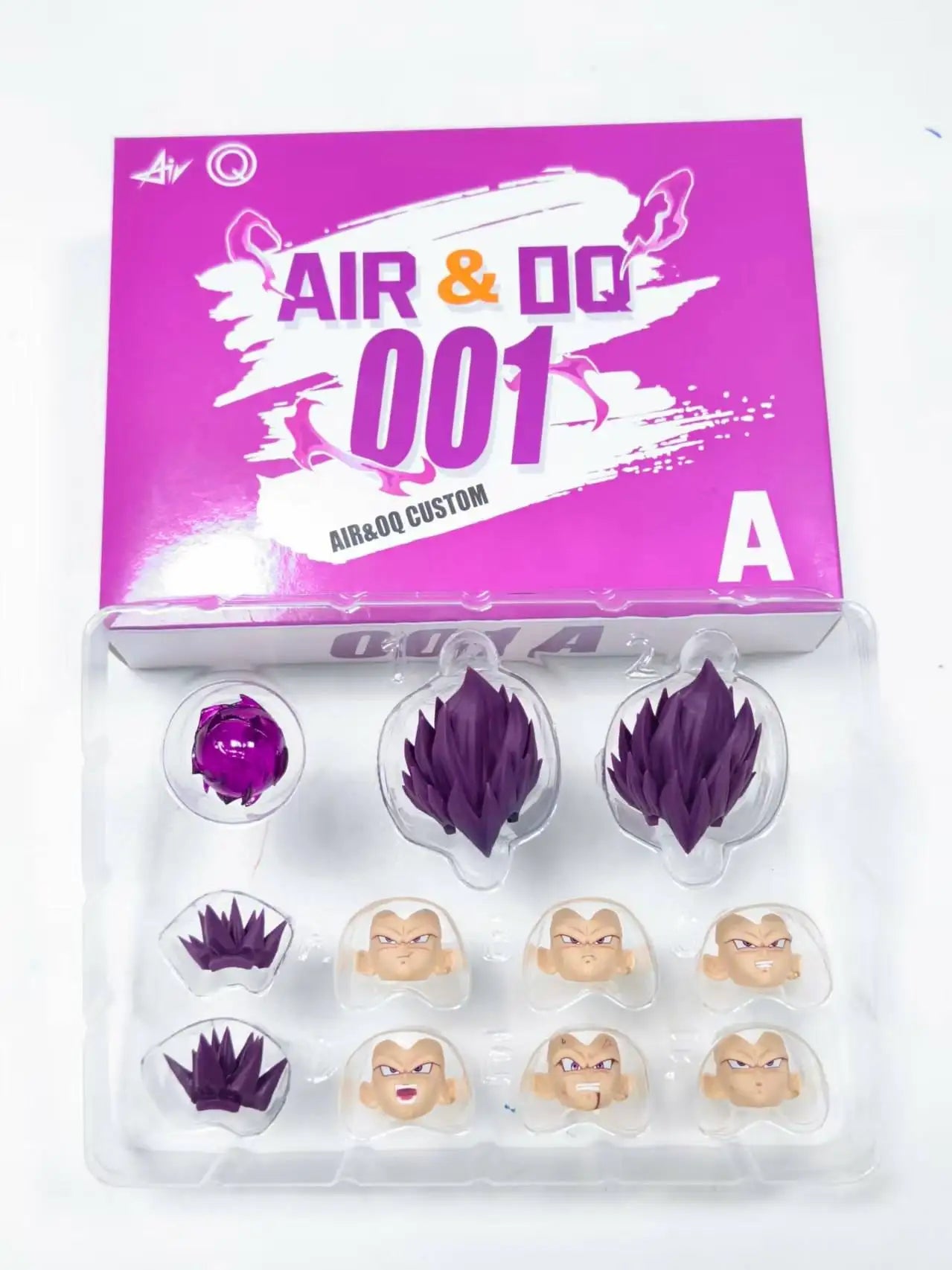 Air&OQ Studio Dragon Ball Z Shf Super Saiyan SSJ Majin Vegeta Custom Heads Head Accessories Action Figures Air&OQ001 A B C Toys