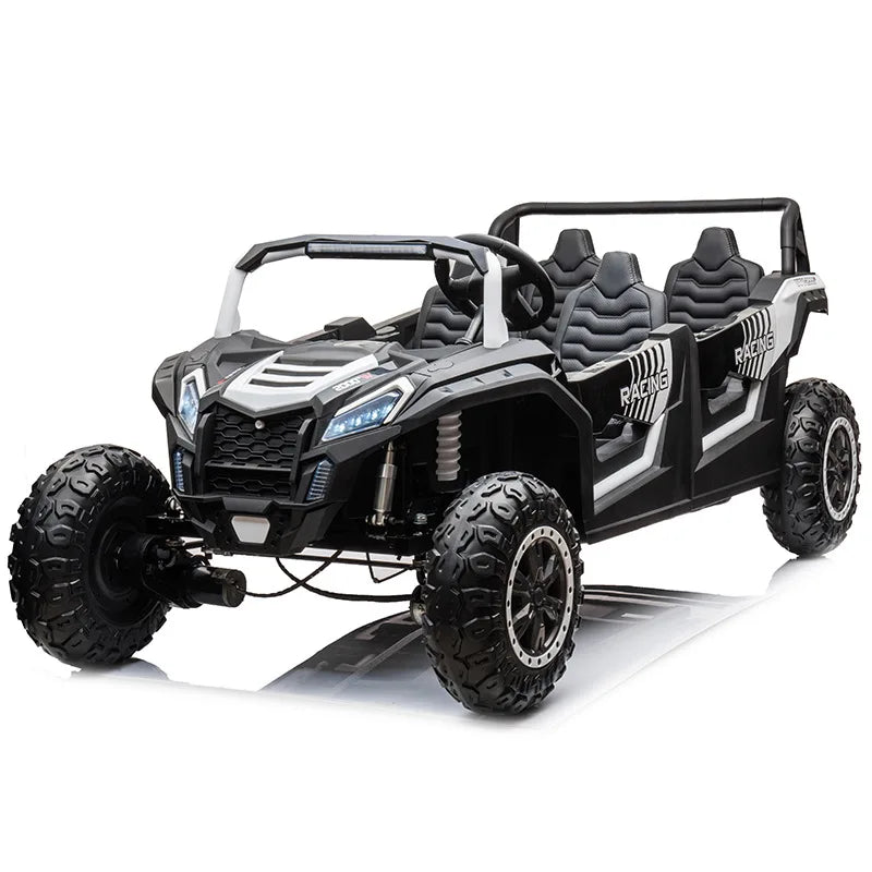 Children's electric four-wheeler can seat adult four-seater inflatable tire parent-child toy car