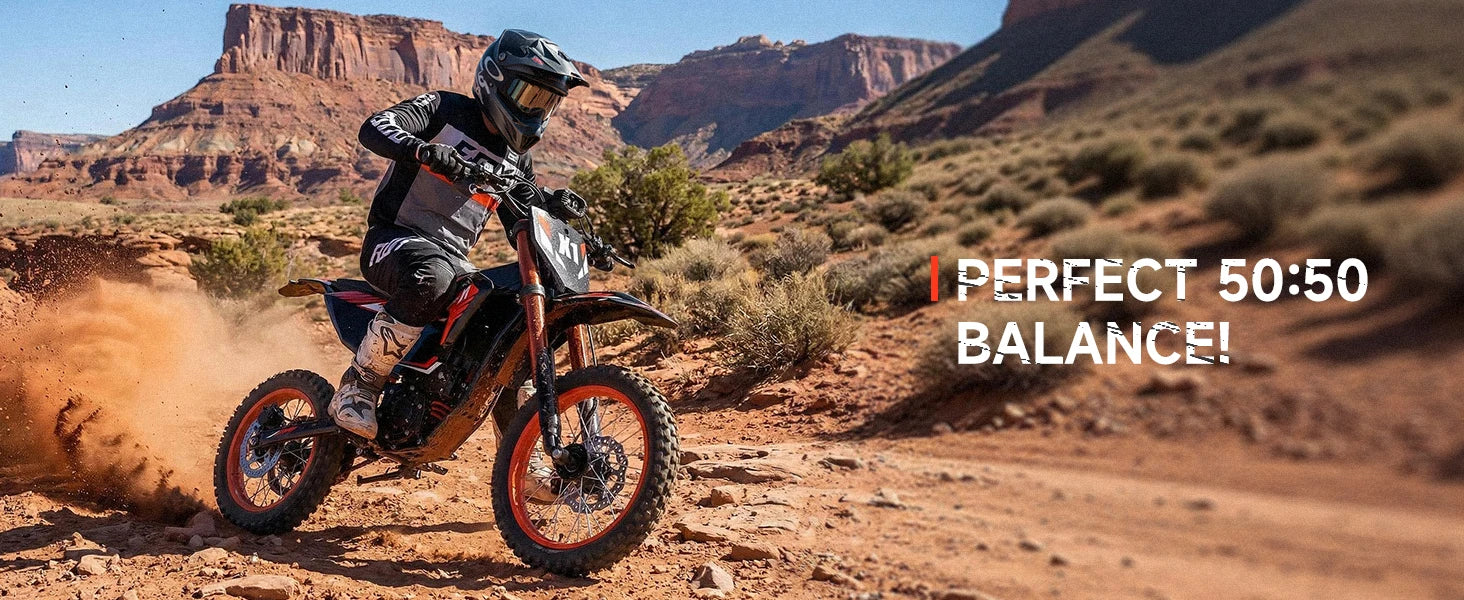 QRONGE X1 Spark Electric Dirt Bike for Teens Adults 4500W Peak Electric Motorcycle 60V 28.8Ah E-Dirt Bike 60 Mile Range E-Bike