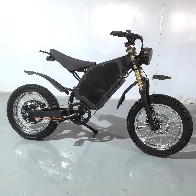 SXLL 72V 3000W 15000W 100km X20 Pedal Assisted Stealth Bomber Electric Bike Adult Powered Lithium Battery