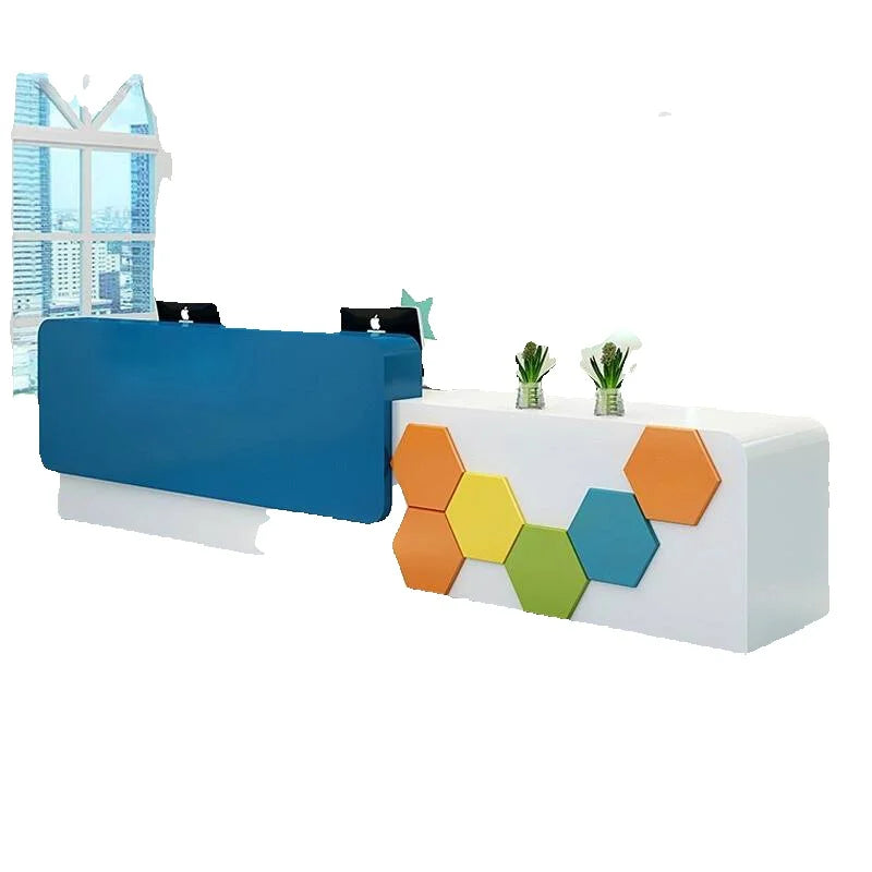 Beauty Institution Reception Desk Kindergarten Children Paradise Checkout Page Early Education Luxury Mostrador Unique Furniture