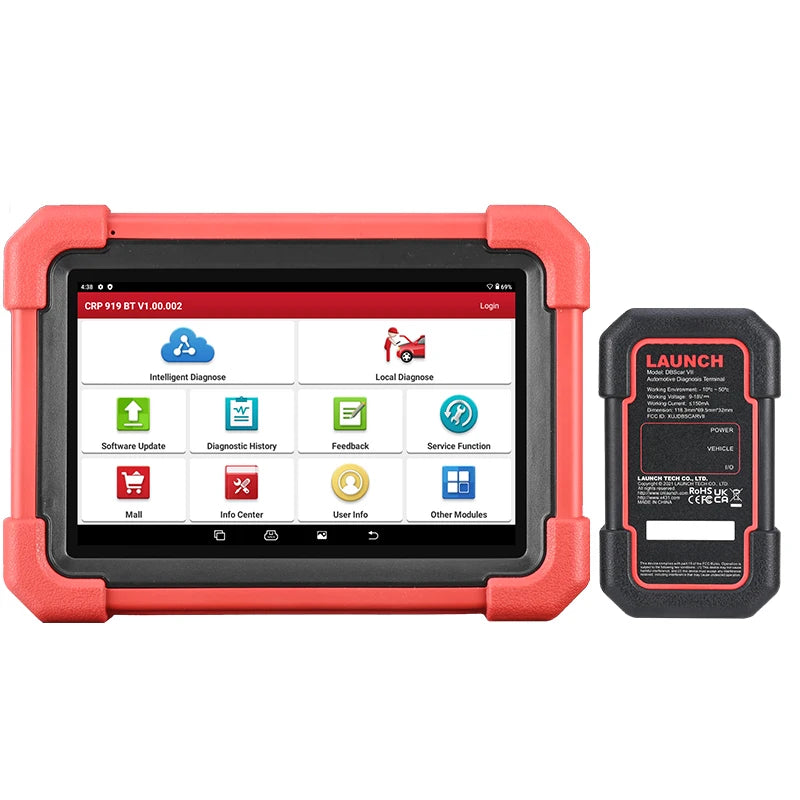 New LAUNCH X431 CRP919XBT OBD2 Scanner Automotive Diagnostic Tools Car CANFD DOIP ECU Coding Professional Scan Free Shipping