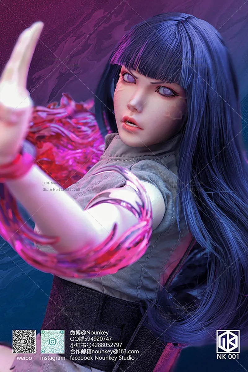 In Stock Nounkey Studio NK001 1/6 Scale Cosplay NARUTO Female Ninja Hyūga Hinata 12Inch Soldiers Action Figure Collection
