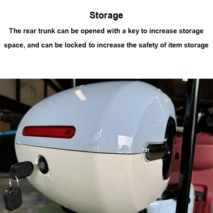 High Quality 2024 Hot Selling Electric Tricycle Scooter Electric Bike High Power Lady Electric Scooter with Roof