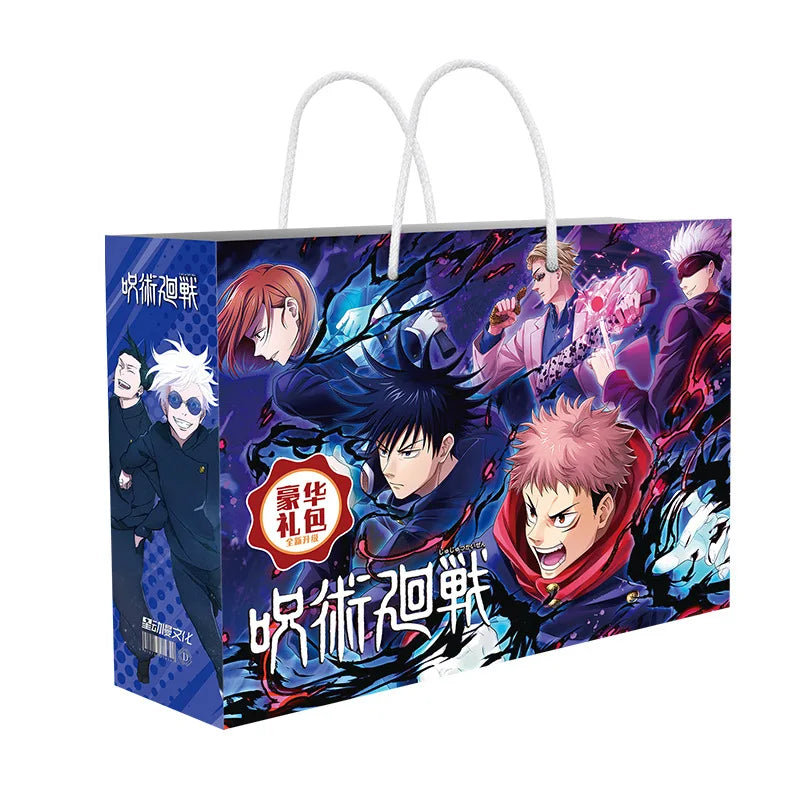Anime Lucky Gift Bag Stray dogs ONE PIECE Genshin Impact Collection Toy Include Postcard Poster Bookmark Sleeves