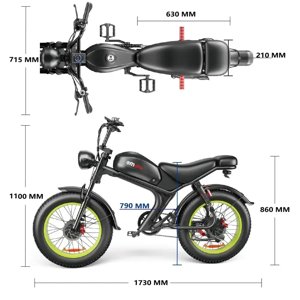 Electric bicycle C93 2000W motor 48V23Ah Battery Dual Hydraulic break E-BIKE max speed 55km/h Aluminum alloy electric bike adult
