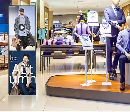 P2 P3 P4 Digital Led Mirror Advertising Panel Floor Standing LED Screen Poster
