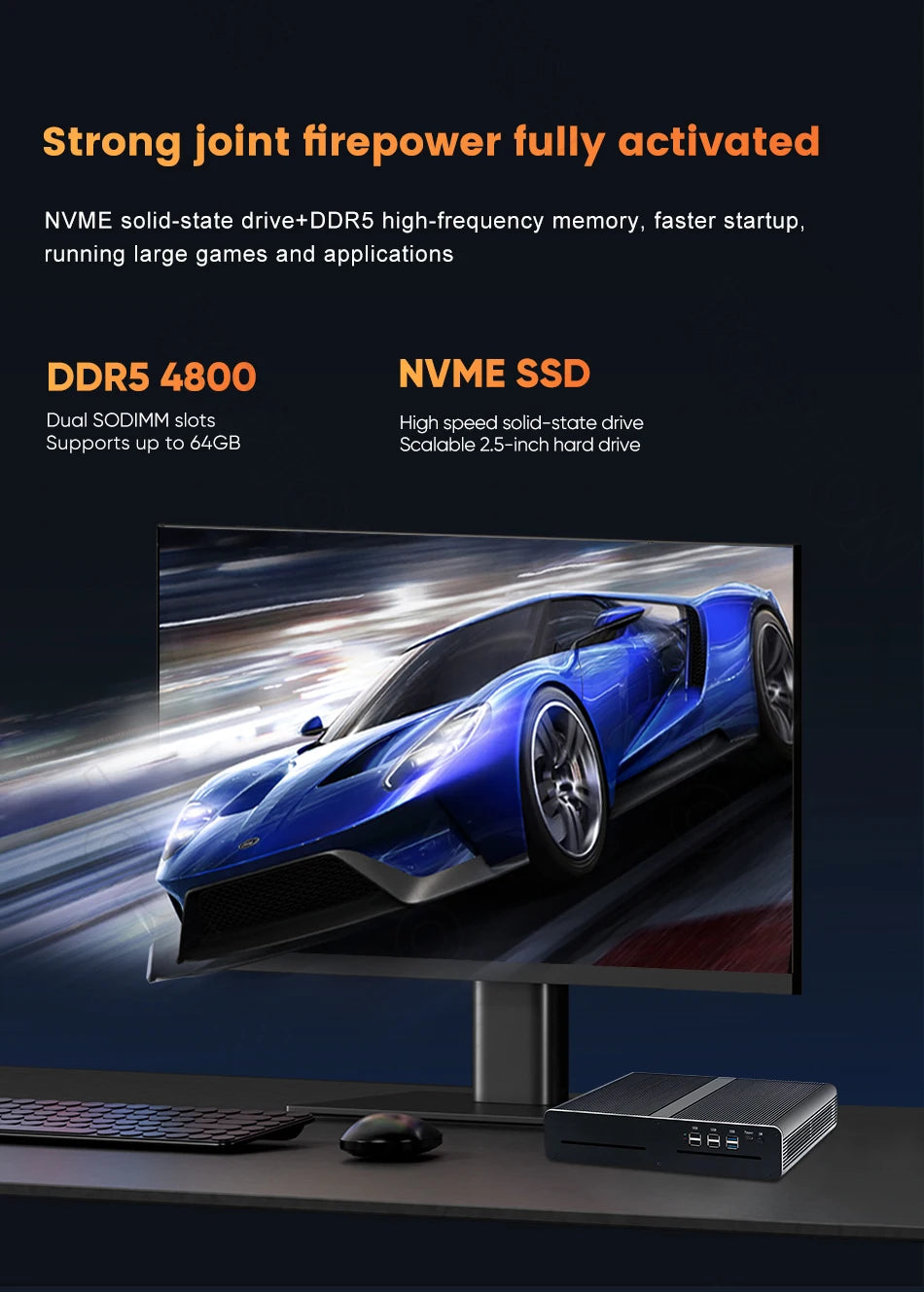 I9-10980HK Mini PC Gamer I7 12650H Discrete Graphic NVI-DIA RTX 4060 3060 RTX3070 Dual Lan Win11 Desktop Gaming Computer WiFi6