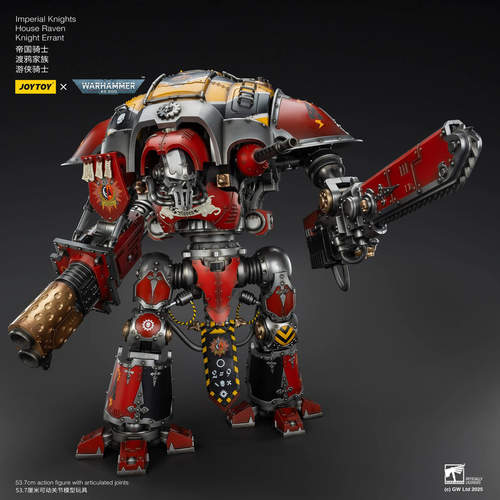JOYTOY Warhammer 40K 1/18 Imperial Knights House Raven Knight Errant House Terryn Paladin Anime Figures Toys Mech Model