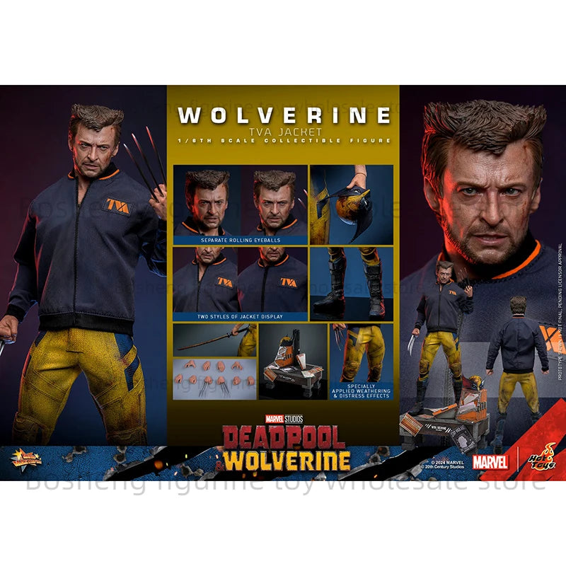 Original Hot Toys HT 1/6 MMS756 Deadpool Wolverine Wolverine TVA Jacket Version In Stock Anime Action Collection Figures Model