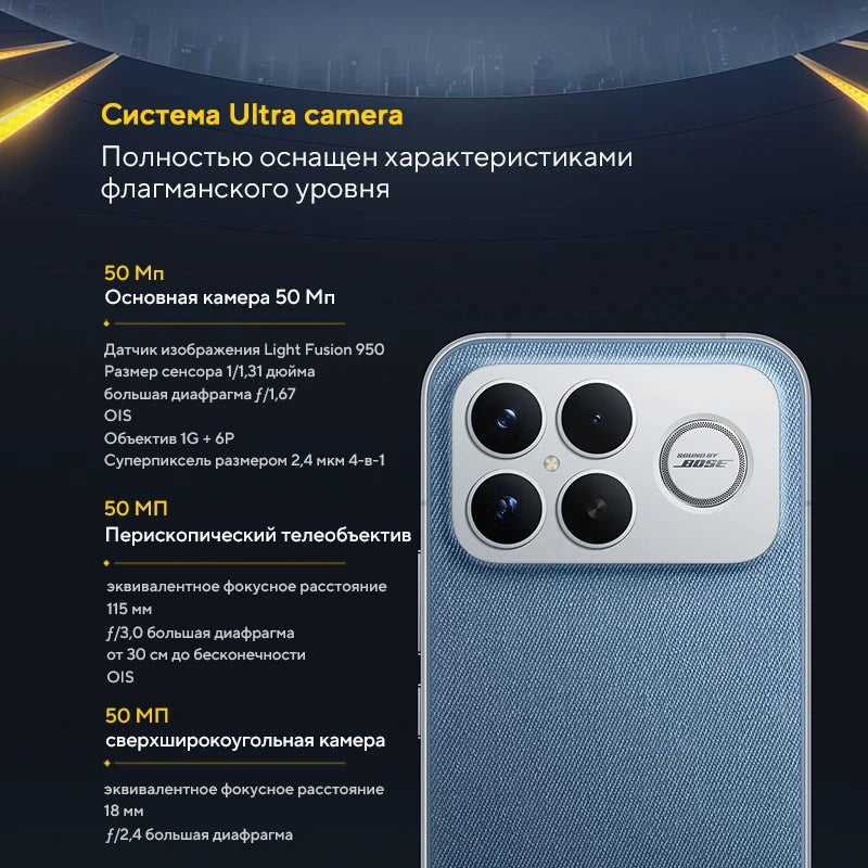 POCO F8 Ultra Global Version Smartphone Snapdragon 8 Elite Gen 5 6500mAh Battery 100W HyperCharge 50MP 6.9" 120Hz Display NFC