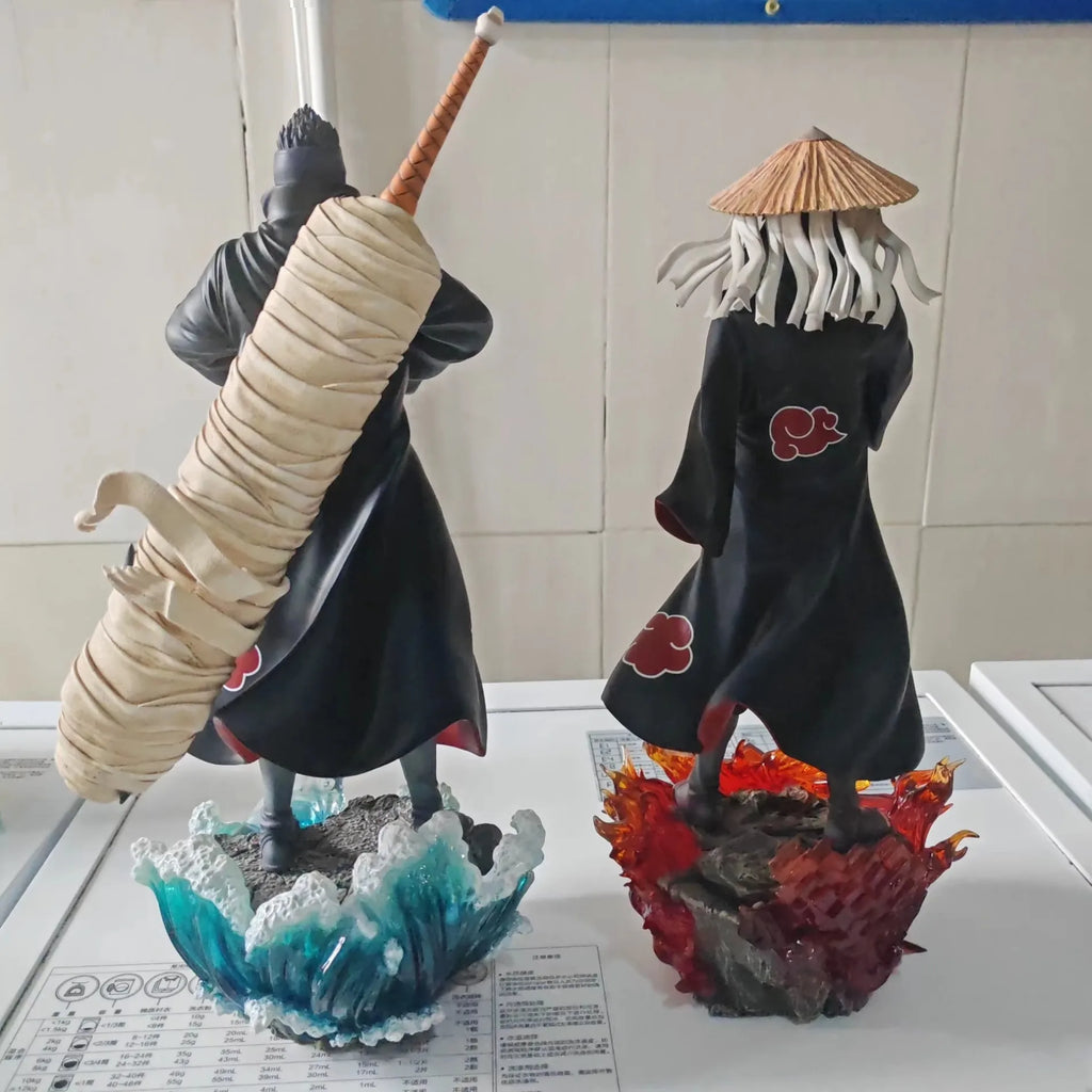 1/6 Naruto Hoshigaki Kisame Akatsuki Anime Figure Peripheral Resin Standing Posture Statue Decorate Ornaments Birthday Gift Toys