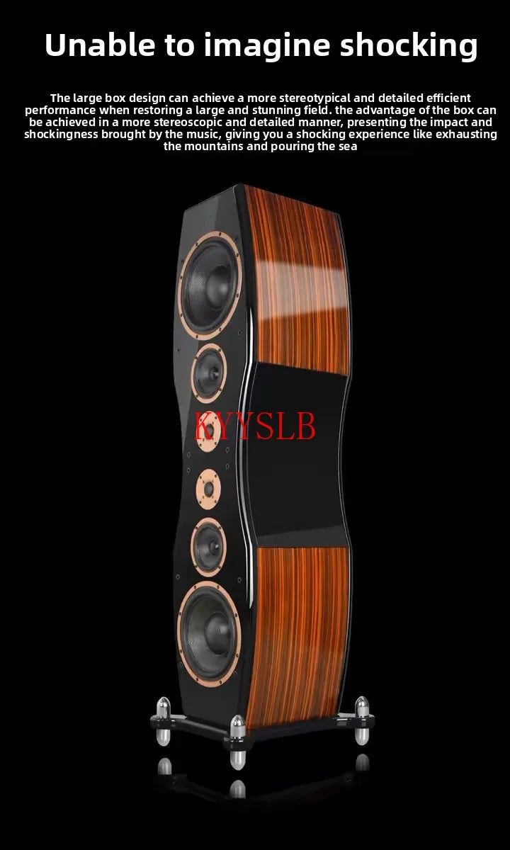 400W Dual 10-inch High-power Floor-standing Speakers Carbon Fiber Units High-fidelity Passive Speakers Home Front Audio 4ohm