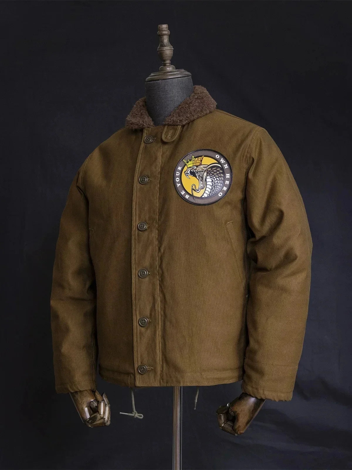 N-1 Red Tornado Naval Deck Jacket Jungle Cloth Shell Alpaca Lined Coat Men Vintage Workwear 2026ss design
