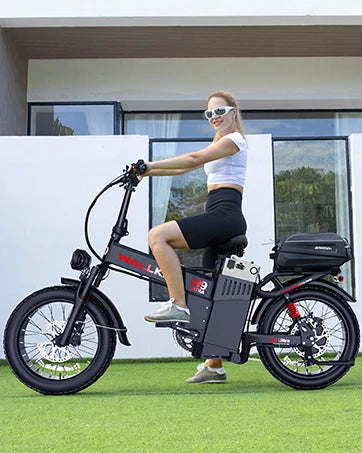 H7 Ultra 4000W Long Range Electric Bike for Adults, Solar Charge Supported Fat Tire E-Bike with Portable Power Output, Al
