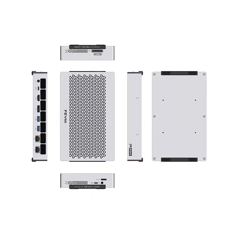 FEVM FAEX1 AMD Ryzen AI MAX+395 Mini Workstation Host MINI PC Gaming Computer WIFI7 BT5.4 USB4 Oculink 10G LAN Port wins11