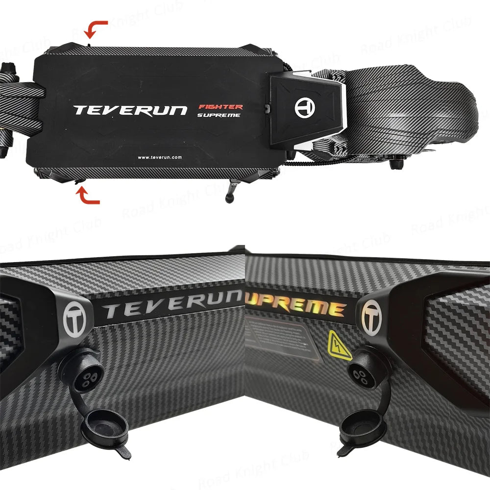 TEVERUN Fighter Supreme+ 7260R V4 2500W*2 Dual Motor 72V 60Ah Battery 4inch Display 4Pistons Brake 13inch Tire Scooter