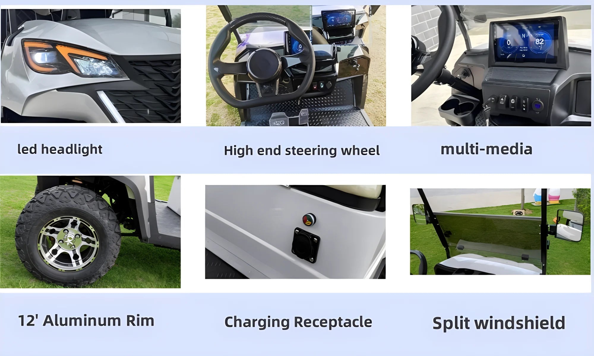 2026 electric golf cart OEM hunting carts new design customizable golf course cart luxury street legal electric sightseeing cart