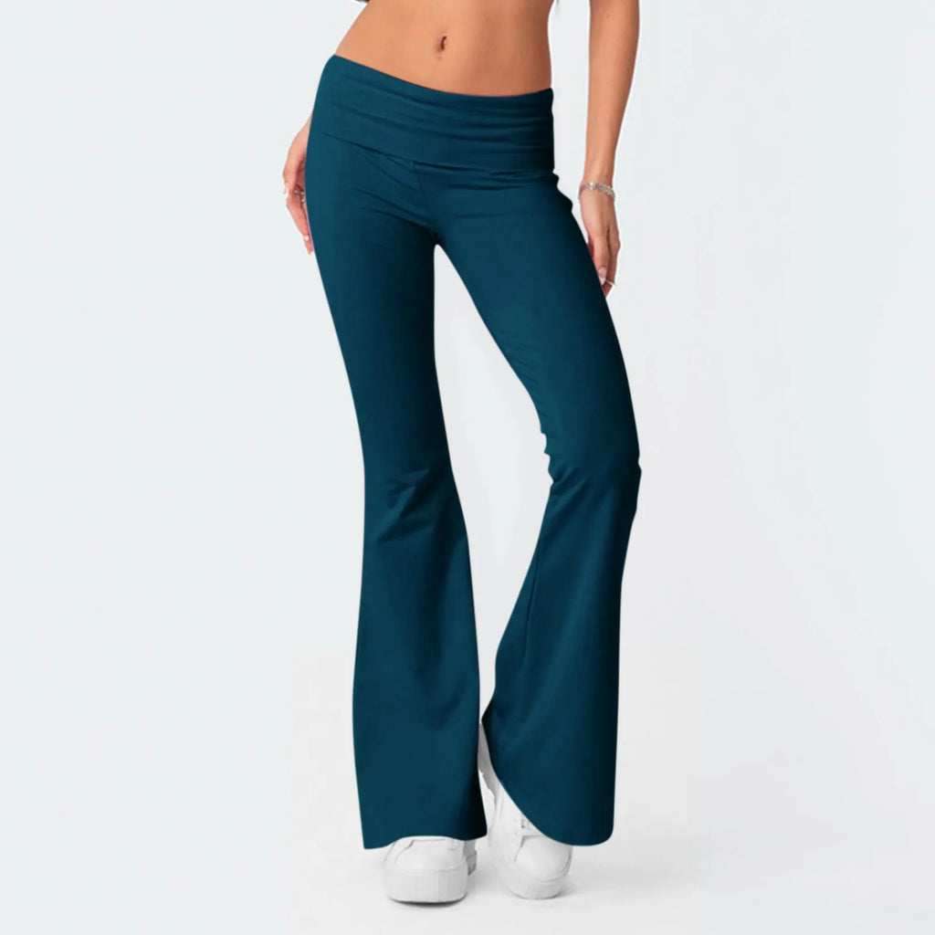 Women Flare Leggings High Waist Wide Leg Yoga Pants Seamless Fitness Workout Tights Gym Sports Trousers Casual Slimming Clothing