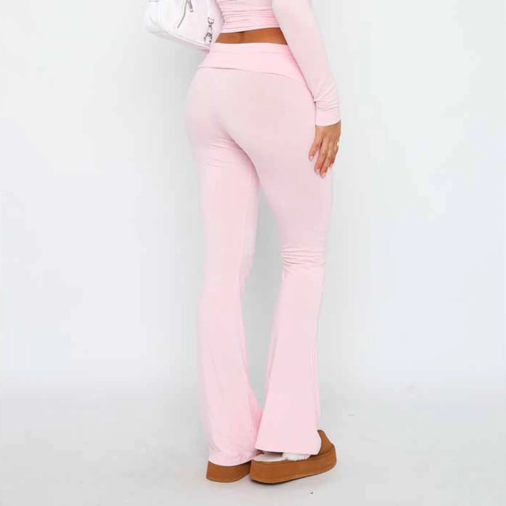 Women Flare Leggings High Waist Wide Leg Yoga Pants Seamless Fitness Workout Tights Gym Sports Trousers Casual Slimming Clothing