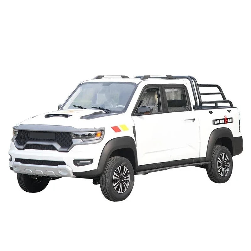 Electric Pickup Truck for Household Use Four-Wheeler Dual-Power Oil and Electric New Energy Vehicle Double-Row Off-Road Cargo