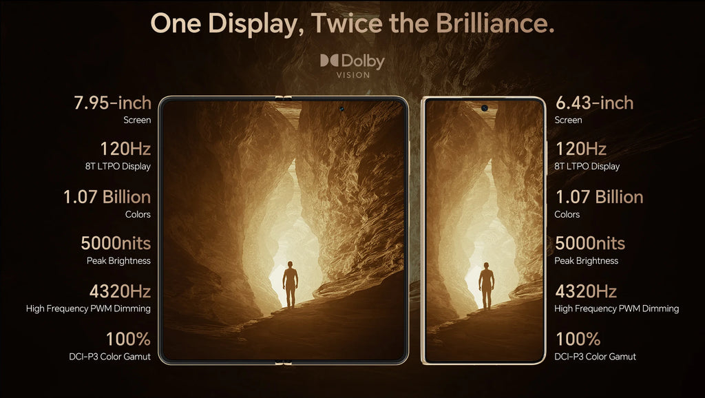 HONOR Magic V5 Global Version 5G Foldable Smartphone Snapdragon 8 Elite 7.95" LTPO OLED Display 5820mAh Battery 66W SuperCharge