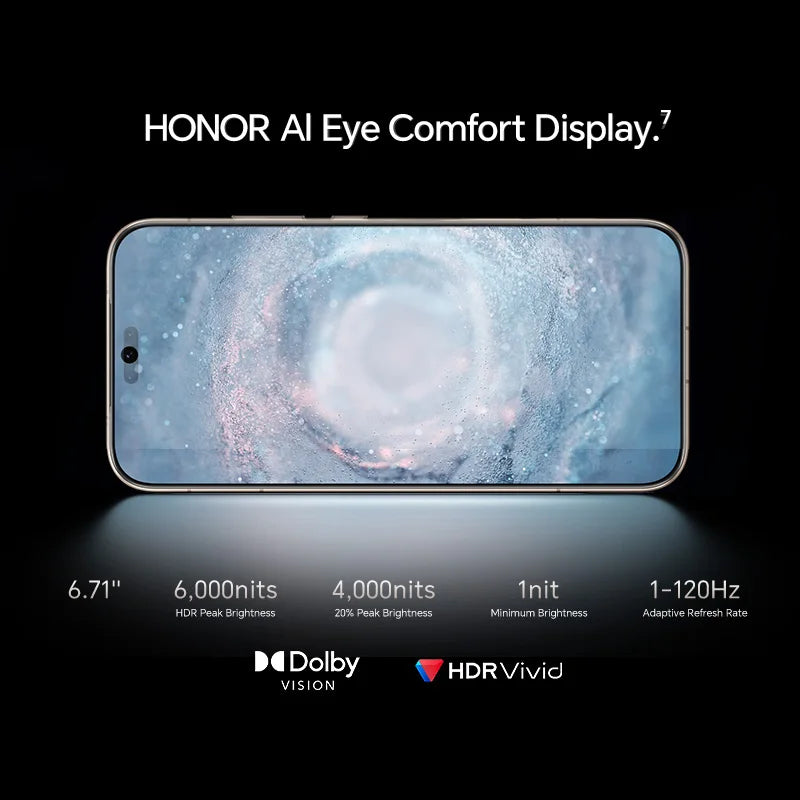 Global Version HONOR Magic8 Pro 5G 12GB+512GB 6.71'' 120Hz OLED Display 200MP Cameras 7100mAh 100W SuperCharge
