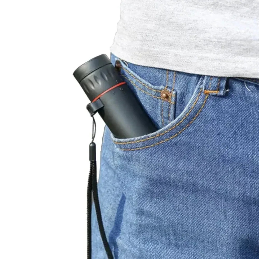 2000x25 HD Monocular Telescope Mini Portable Mobile Phone Telescope with Holder Camping Hunting Birdwatching Telescope