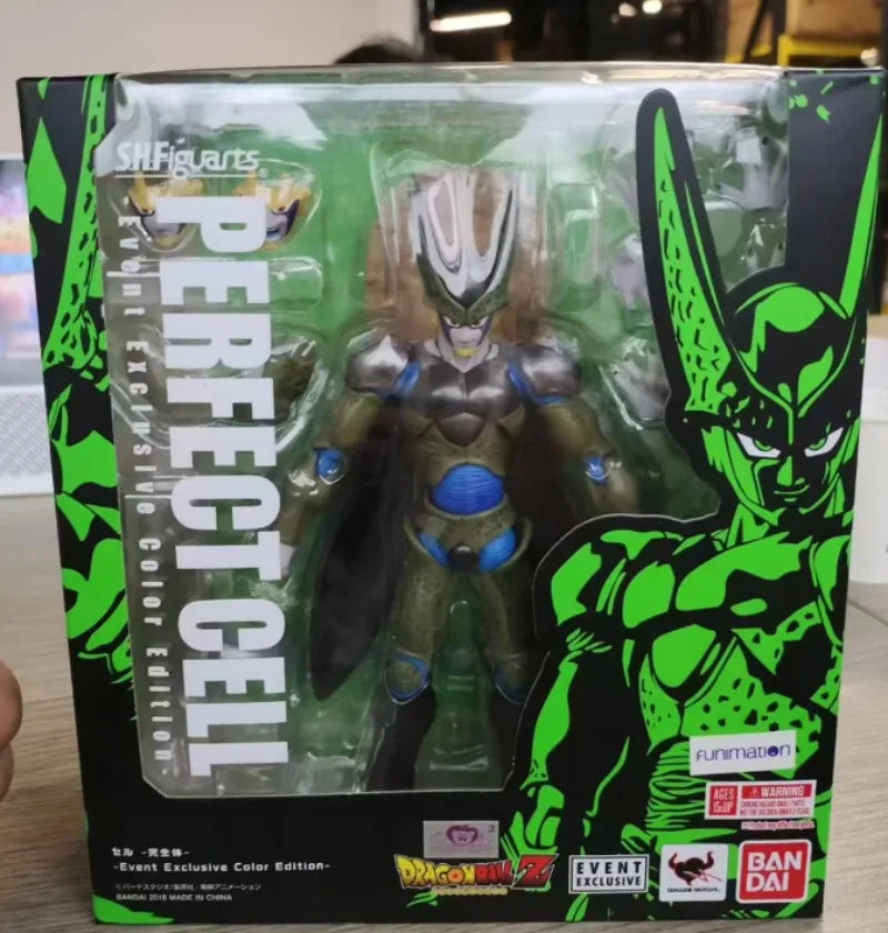Bandai S.H.Figuarts Dragon Ball Z Perfect Cell 2018 SDCC Exclusive Action Figure, New Sealed Boxed, Collectible Garage Kit