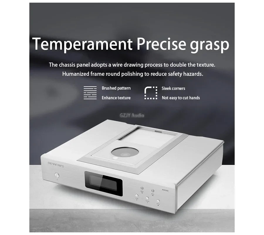 Denafrips AVATAR Lossless Music Top Opening CD Player Turntable, CDM4 Movement,AES/EBU/RCA/BNC/PCM/I2S,16bits/44.1,88.352.8k