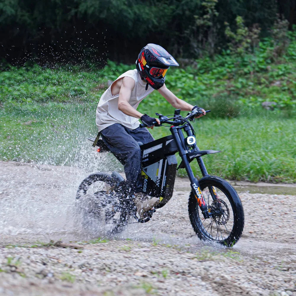COSWHEEL R6000 Adults Electric Bike 7000W 60V30AH li-ion Battery 88km/h E-Bike with Dual Suspension, Hydraulic Brakes, Off-Road Tires