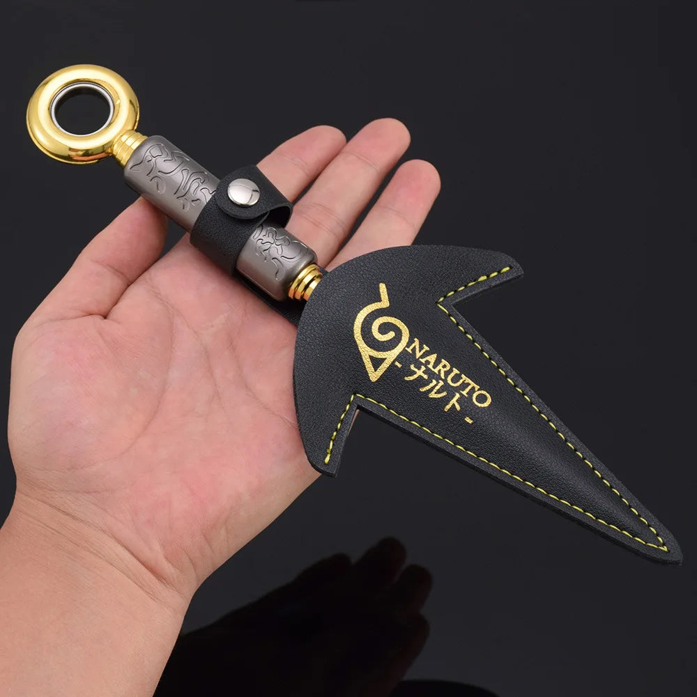 3 Styles Namikaze Minato Weapon 23cm/9.84inch Rotatable The Art of Flying Thunder God Kunai Metal Craft Model Turn Ninja Toys