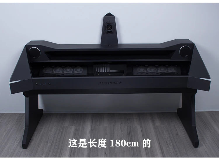 Computer chassis integrated table fully transparent water-cooled large chassis special-shaped computer table e-sports table