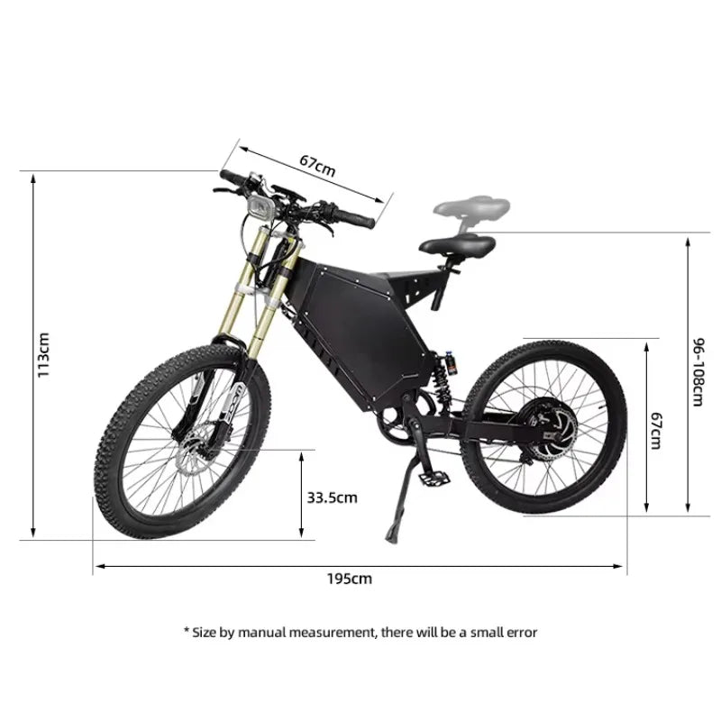 Modification Cheap Price fashion 8000w 12000w 15000W 72V high quality brushless hub motor ebike fat tire  electric bicycle