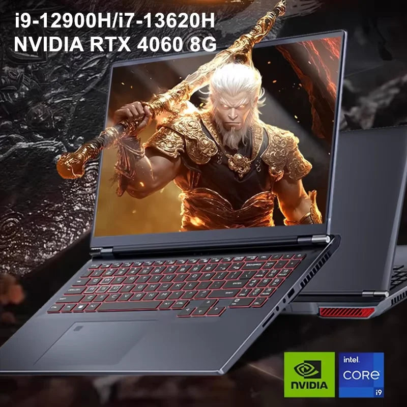 Type-C Full Function Intel I9-12900H I7-13620H NoteBook PC GeForce RTX 3060 RTX4060 FHD 16" DDR4 3200MHz Laptop 2 Mega For Game