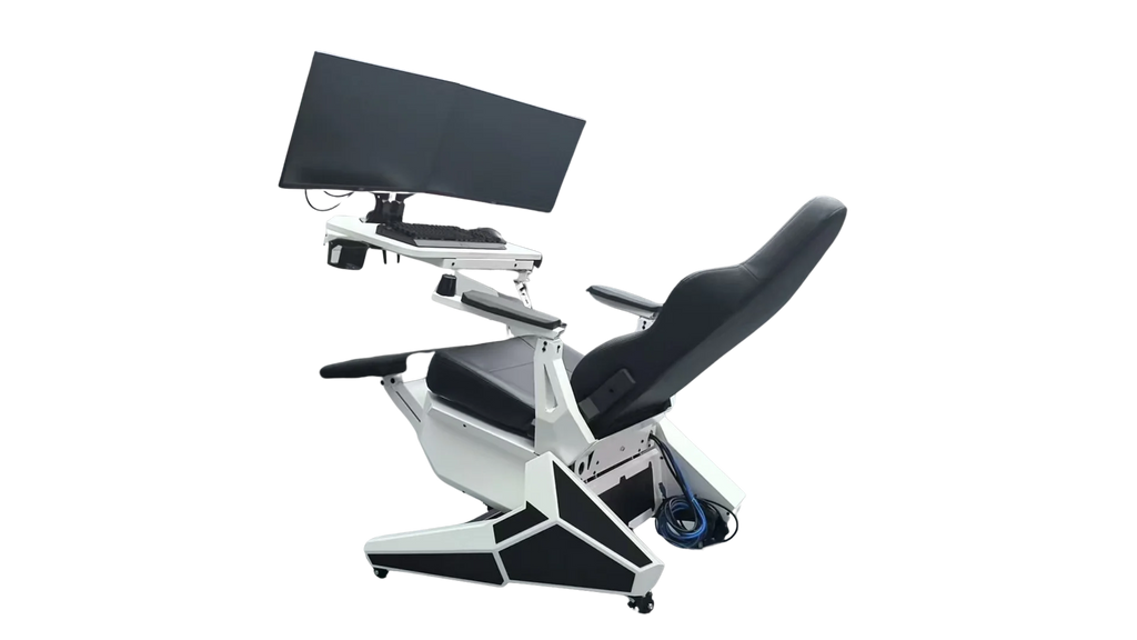 Cheap Comfortable Recline Computer Cockpit Zero Gravity Chair Ergonomic Chair Workstation for 1-2 Monitors