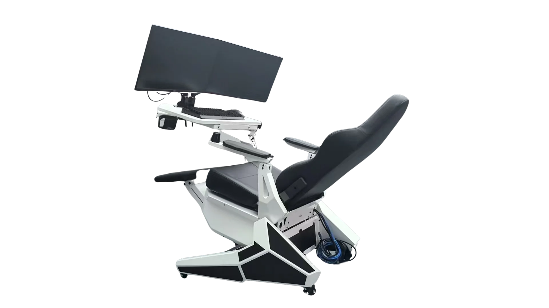 Cheap Comfortable Recline Computer Cockpit Zero Gravity Chair Ergonomic Chair Workstation for 1-2 Monitors
