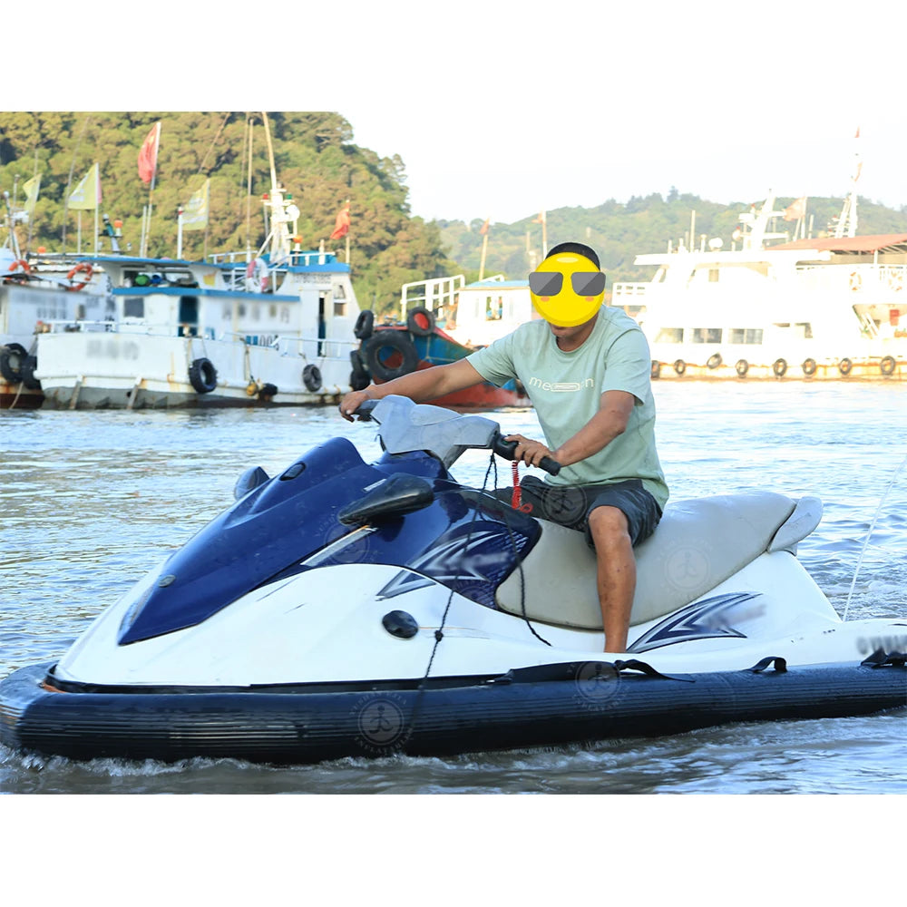 Remote Control Electric Motorized Inflatable Jet Ski Boat Water Floating Motor Boat with Electric Underwater Scooter