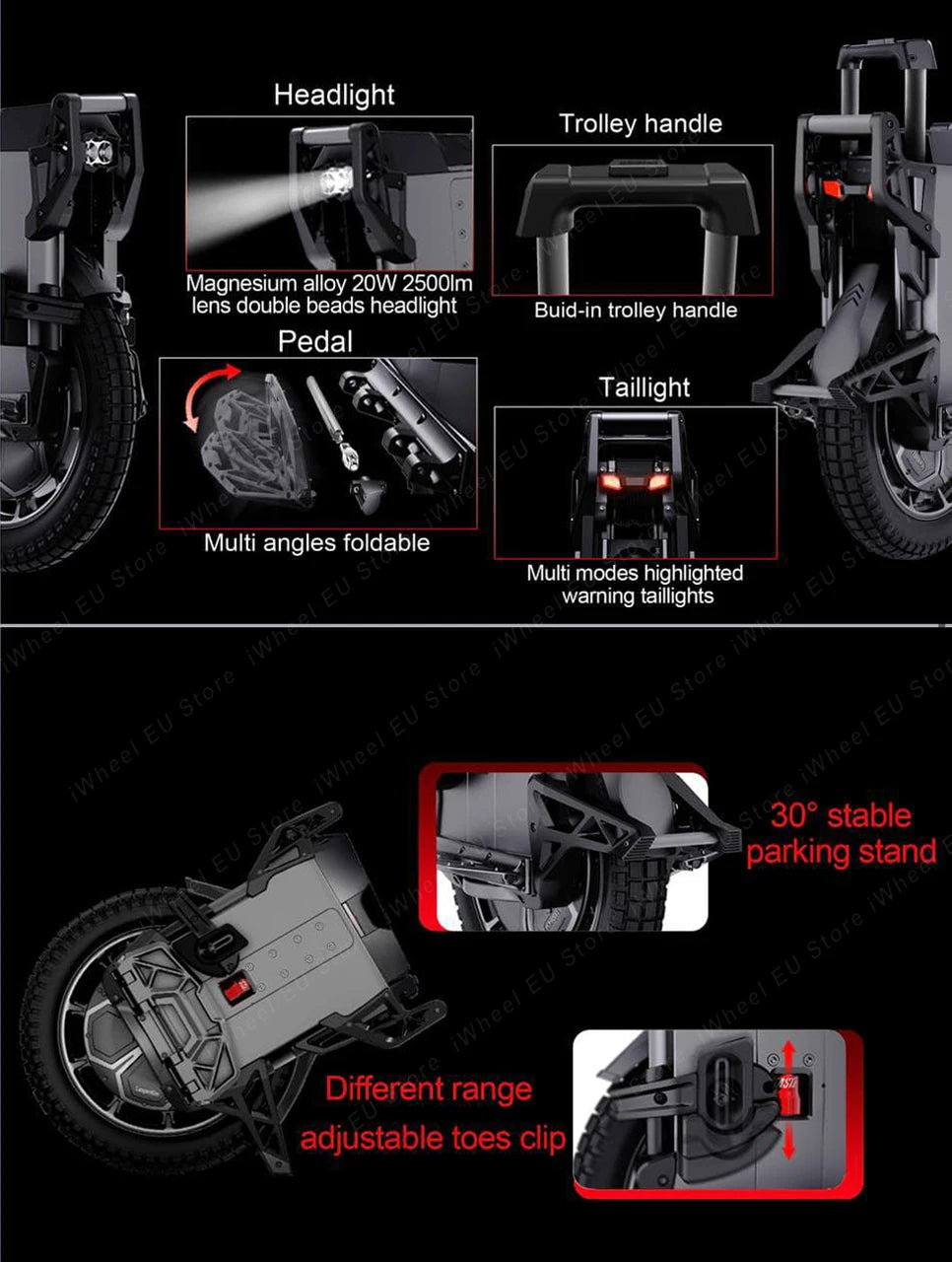 Original LeaperKim Veteran Lynx 151.2V 2700Wh Motor Power 3200W Peak Power 8000W 2.75-14 Tire For LeaperKim Lynx E-Wheel