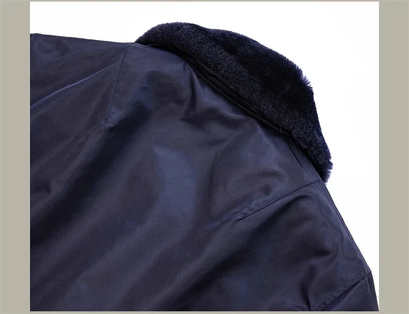 Flight Red Tornado B-15C Jacket Heavy Duty Wool Insulated Coat Winter Men Windbreaker With Fur Collar 2026ss design