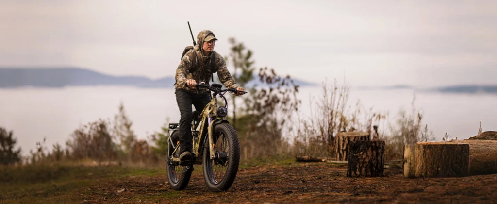 Electric Bike for Adults, 5000 Dual Motor E-Bike, 60V 32AH Long Range Dirt Bike, Fat Tire Hunting Ebike for All Terrain, Full Su