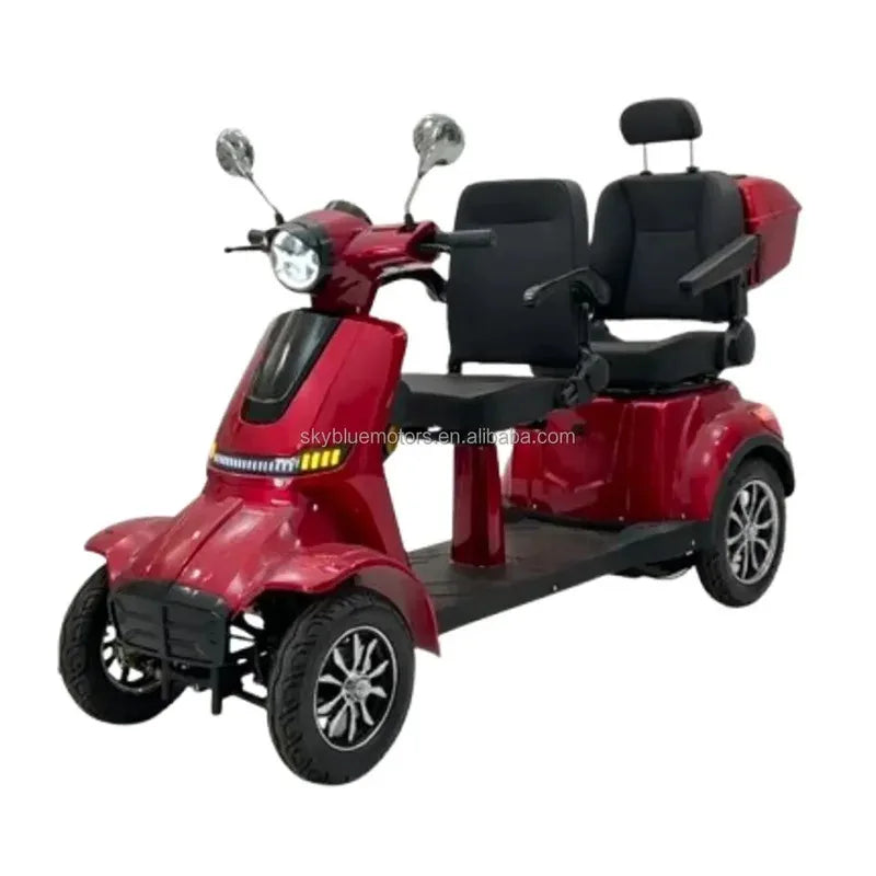 4 Wheel Mobility Scooter Double Seat Electric Scooter For The Elderly 1000W Scooter Heavy Duty