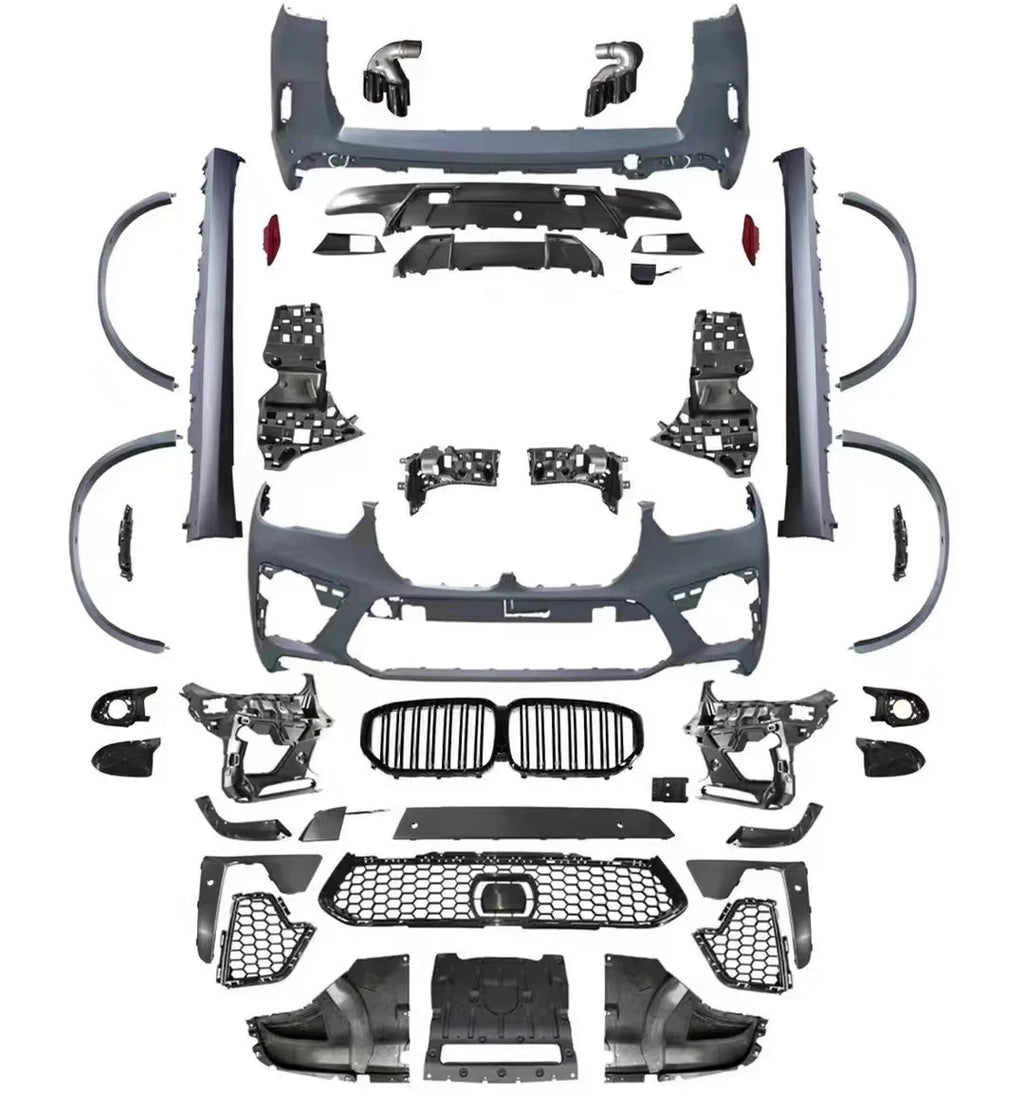 Quality Body Kit with CH Material for Land Rover Defender  L663 to Lumma Style Include Front Rear Bumper Grille Side Skirt