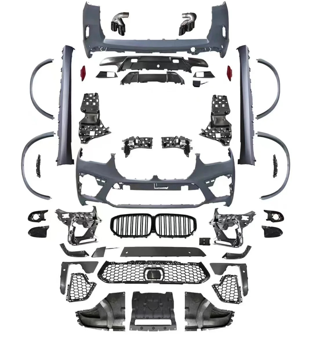 Quality Body Kit with CH Material for Land Rover Defender  L663 to Lumma Style Include Front Rear Bumper Grille Side Skirt
